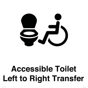 Accessible Toilet with Left to Right Transfer
